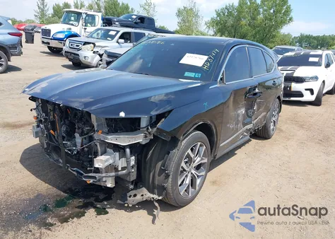 2022 Acura Mdx Technology Package z USA, uszkodzony, nr VIN 5J8YE1H43NL001376